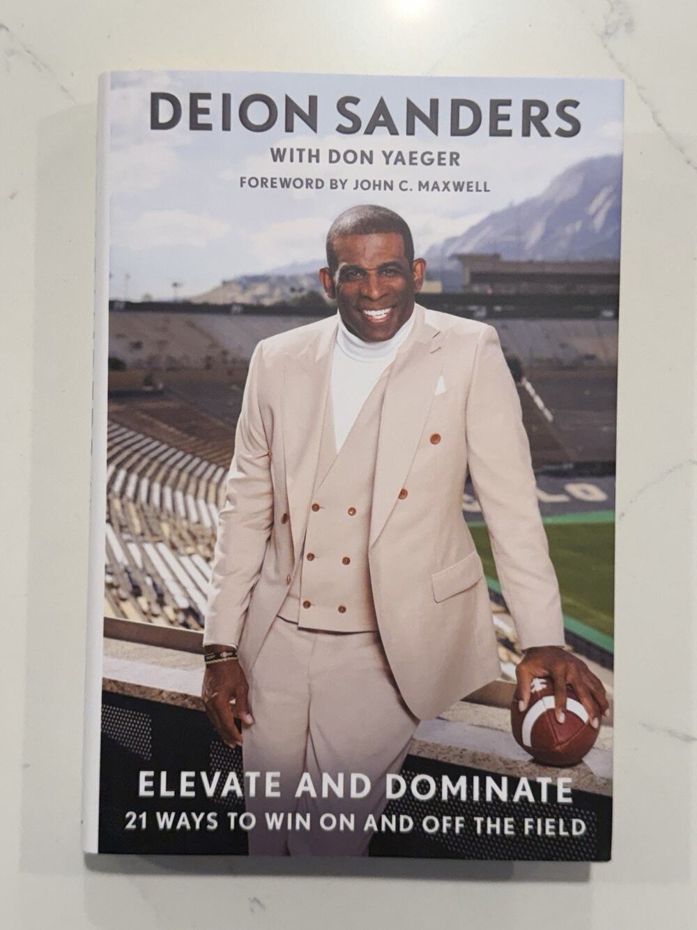 Deion Sanders Signed Elevate and Dominate Book Authentic Autographed NFL #43